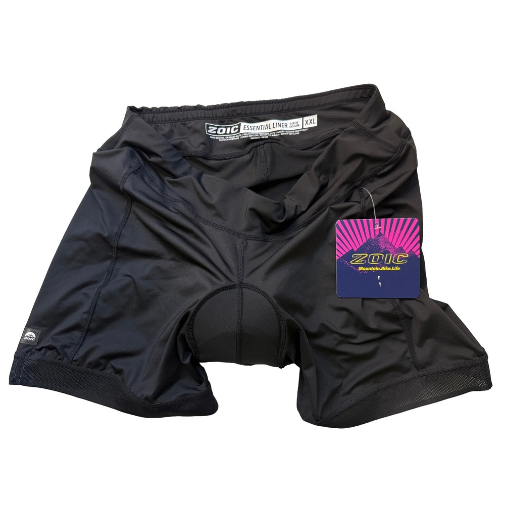 Zoic Essential Liner Shorts Women XXL Black 5in Inseam Padded Cycling 41217WEL